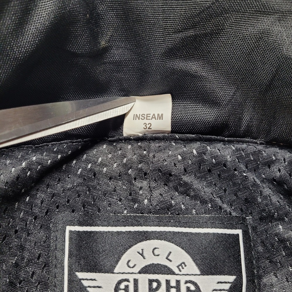 Alpha Cycle Gear Motorcycle Cargo Pants 38x32 Black - Picture 5 of 9
